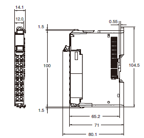 NX-CSG / SL5 / SI / SO 외형 치수 3 